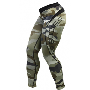 Лосины Better Bodies Camo Long Tight, Green Camo